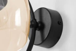 Sklep Kaja Bursztynowy kinkiet ścienny, z dekoracyjnym kloszem K-5192 serii DIUNA