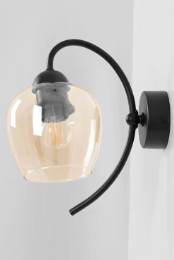 Sklep Kaja Bursztynowy kinkiet ścienny, z dekoracyjnym kloszem K-5192 serii DIUNA