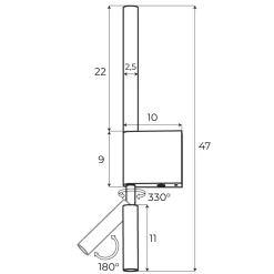 Sklep Kaja Błyszcząca, złota lampa ścienna do sypialni MX W0340 ORGANIC | Kaja