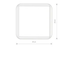 Sklep Kaja Chromowana lampa sufitowa, plafon, duży gwint 10034 | Kaja Oświetlenie