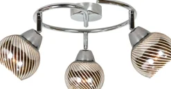 Sklep Kaja owana lampa sufitowa z kloszami 98-62833 FORT | Kaja Oświetlenie