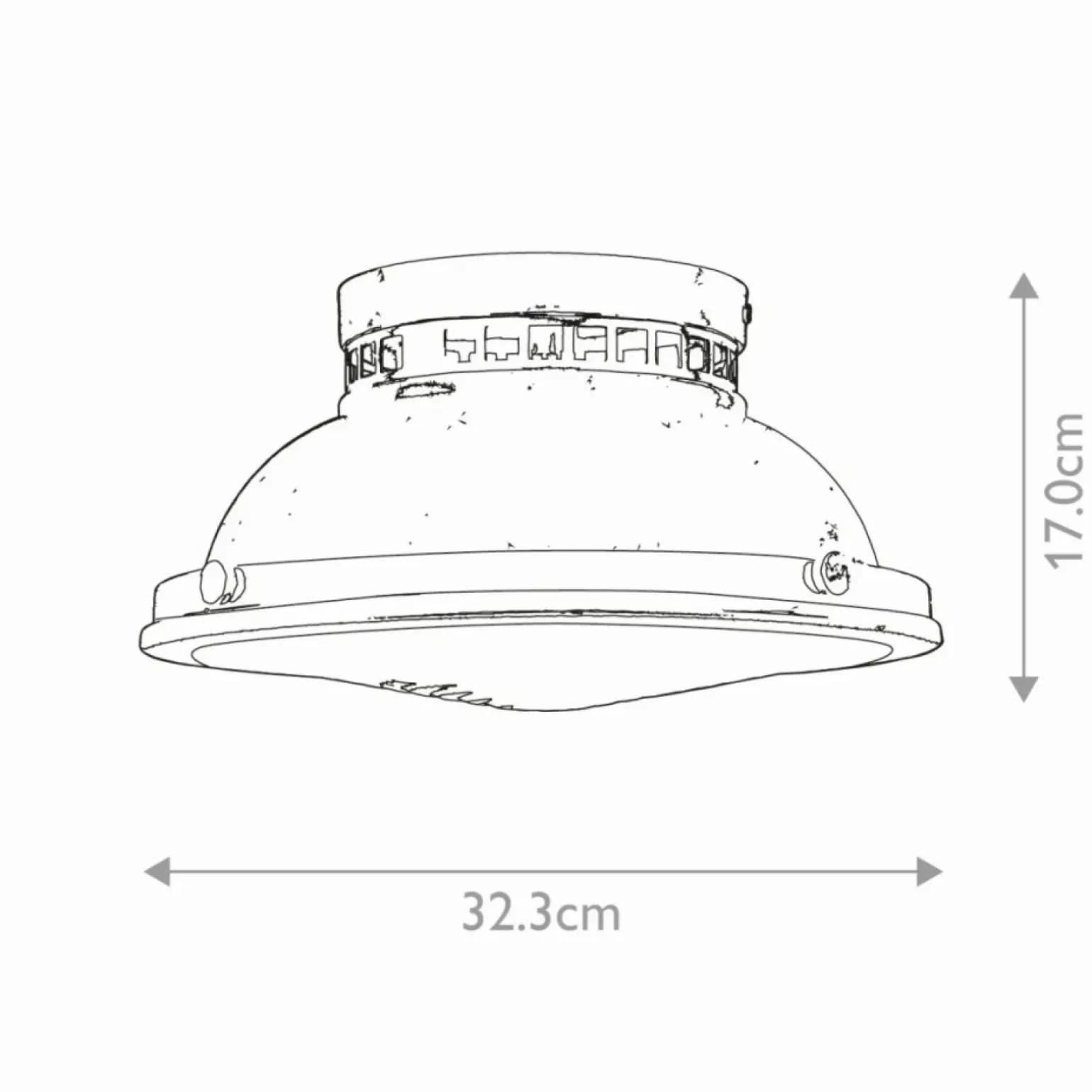 Sklep Kaja Chromowana lampa sufitowa, plafon HK-AMELIA-F-M-CM z serii AMELIA