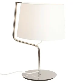 Sklep Kaja Chromowana lampka nocna z abażurem MX T0030 CHICAGO | Kaja Oświetlenie