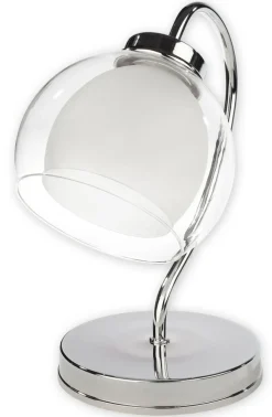 Sklep Kaja Chromowana lampka stołowa do salonu O2048 L1 CH DEXY | Kaja