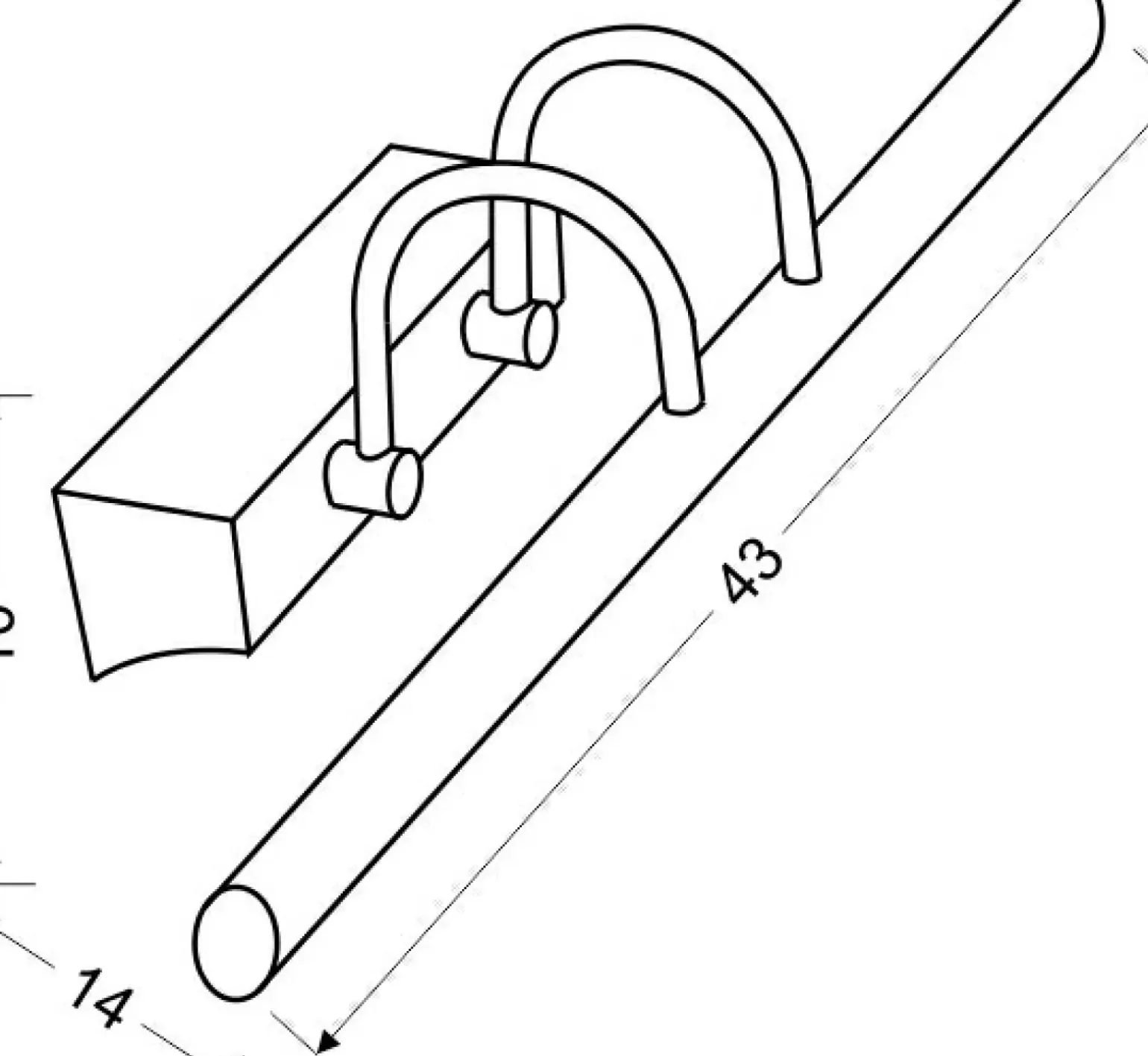 Sklep Kaja owana, ledowa lampa ścienna 20-40763 LINEA | Kaja Oświetlenie