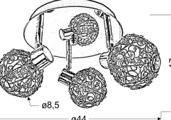 Best owana, okrągła lampa sufitowa 98-13750 COLLAR | Kaja Oświetlenie Żyrandole Nowoczesne