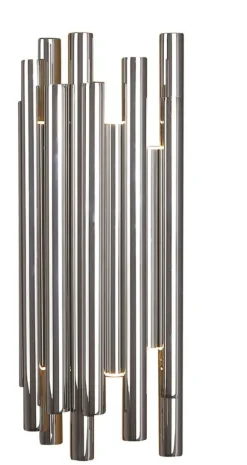 Sklep Kaja Chromowana, stylowa lampa ścienna LED MX W0186 ORGANIC | Kaja