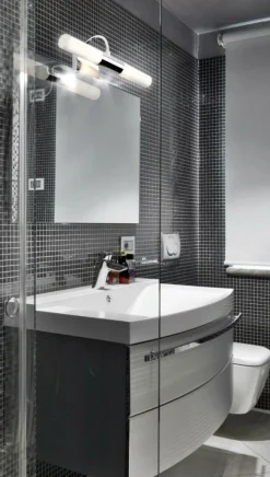 Sklep Kaja Chromowany kinkiet łazienkowy nad lustro AZ1297 LILIANE | Kaja