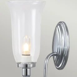 Sklep Kaja Chromowany kinkiet ścienny z kloszem BATH-BLAKE2-PC z serii BLAKE