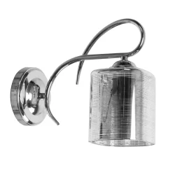 Sklep Kaja Chromowany kinkiet ze srebrnym kloszem 21-21601 ITALO | Kaja