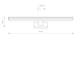 Sklep Kaja owany, ledowy kinkiet, neutralna barwa 8131 | Kaja Oświetlenie