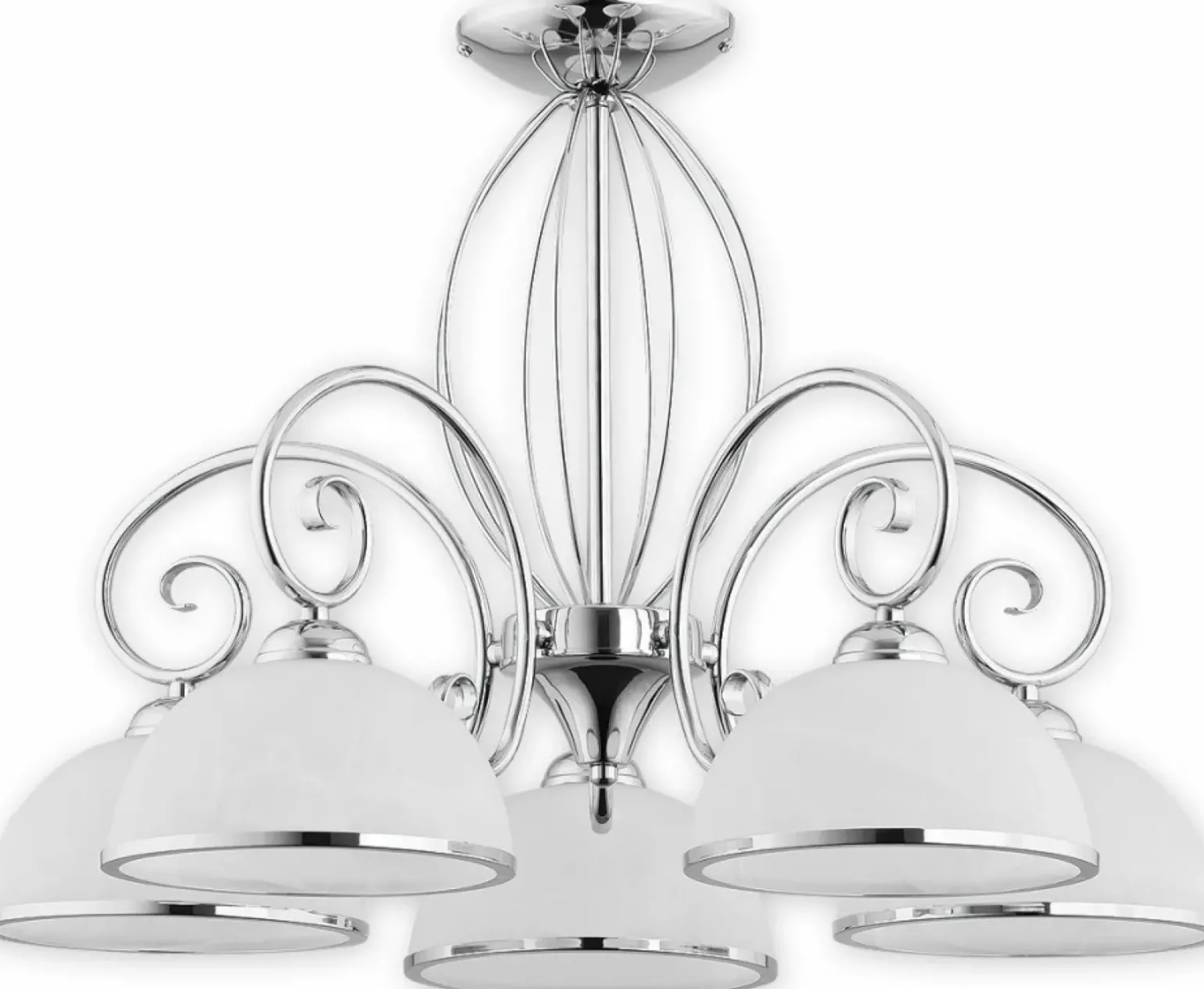 Sklep Kaja Chromowany żyrandol do salonu O2495 W5 CH INDRA | Kaja Oświetlenie