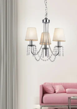 Sklep Kaja Chromowany żyrandol z kryształkami 33-58713 RUTI | Kaja Oświetlenie