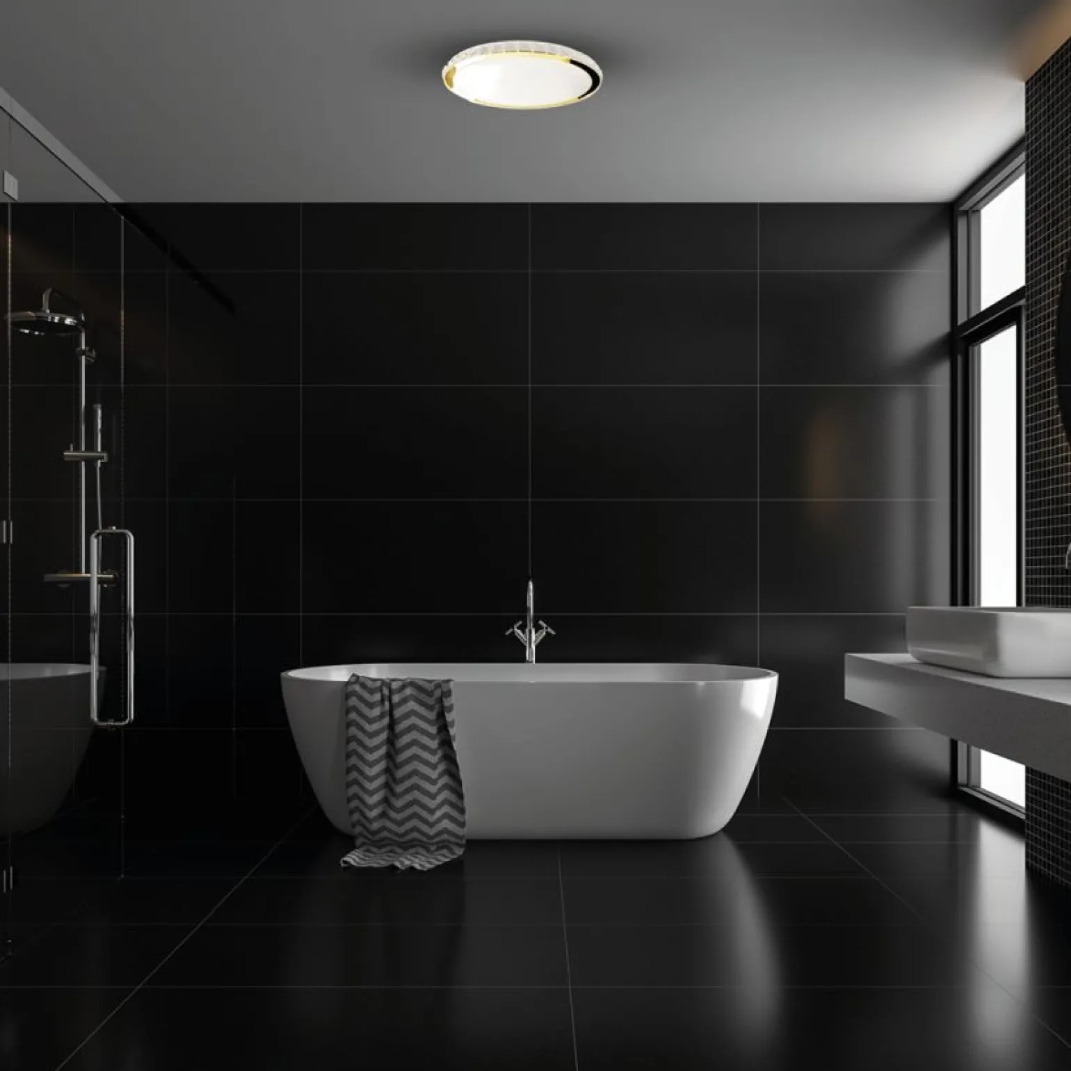 Sklep Kaja Ściemnialny, efektowany plafon ML8131 LAYLA ŚCIEMNIALNY + PILOT | Kaja