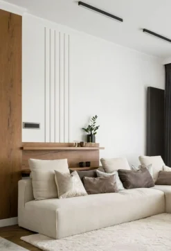 Sklep Kaja Ściemnialny, prosty plafon LED do holu 57cm MX C0190D LINEAR | Kaja