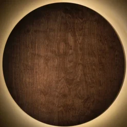 Sklep Kaja Ciemny tarczowy kinkiet ⌀75cm 3000K 11178 RING TIMBER LED | Kaja