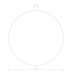 Sklep Kaja Ciemny tarczowy kinkiet ⌀75cm 3000K 11178 RING TIMBER LED | Kaja