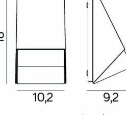 Sklep Kaja Ściety kinkiet elewacyjny, trzonek GU10 M1503 z serii OLI | Kaja Oświetlenie