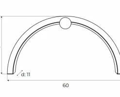Sklep Kaja Czarna, błyszcząca, ledowa lampa ścienna MX W0335 TRIO ARC | Kaja