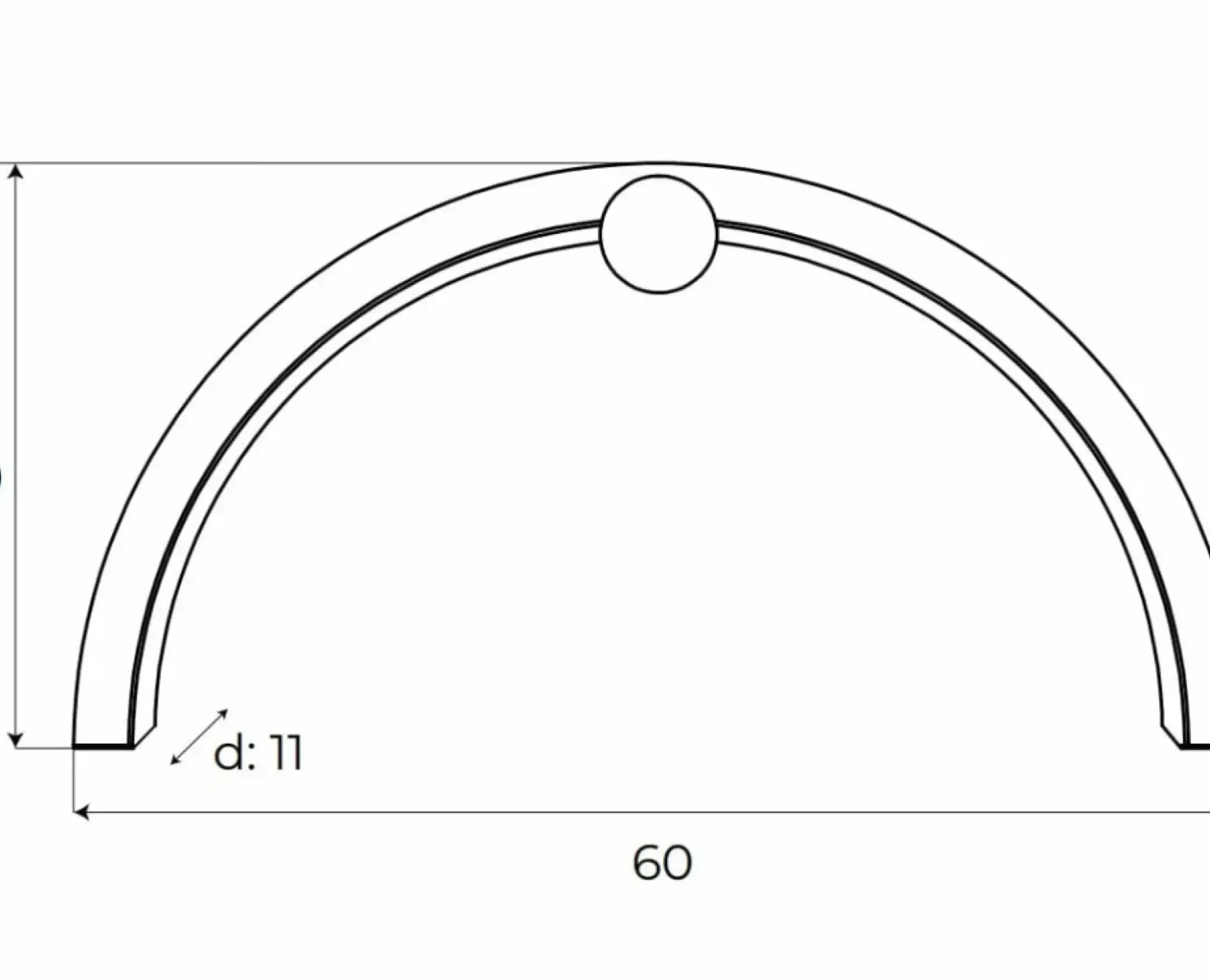 Sklep Kaja Czarna, błyszcząca, ledowa lampa ścienna MX W0335 TRIO ARC | Kaja
