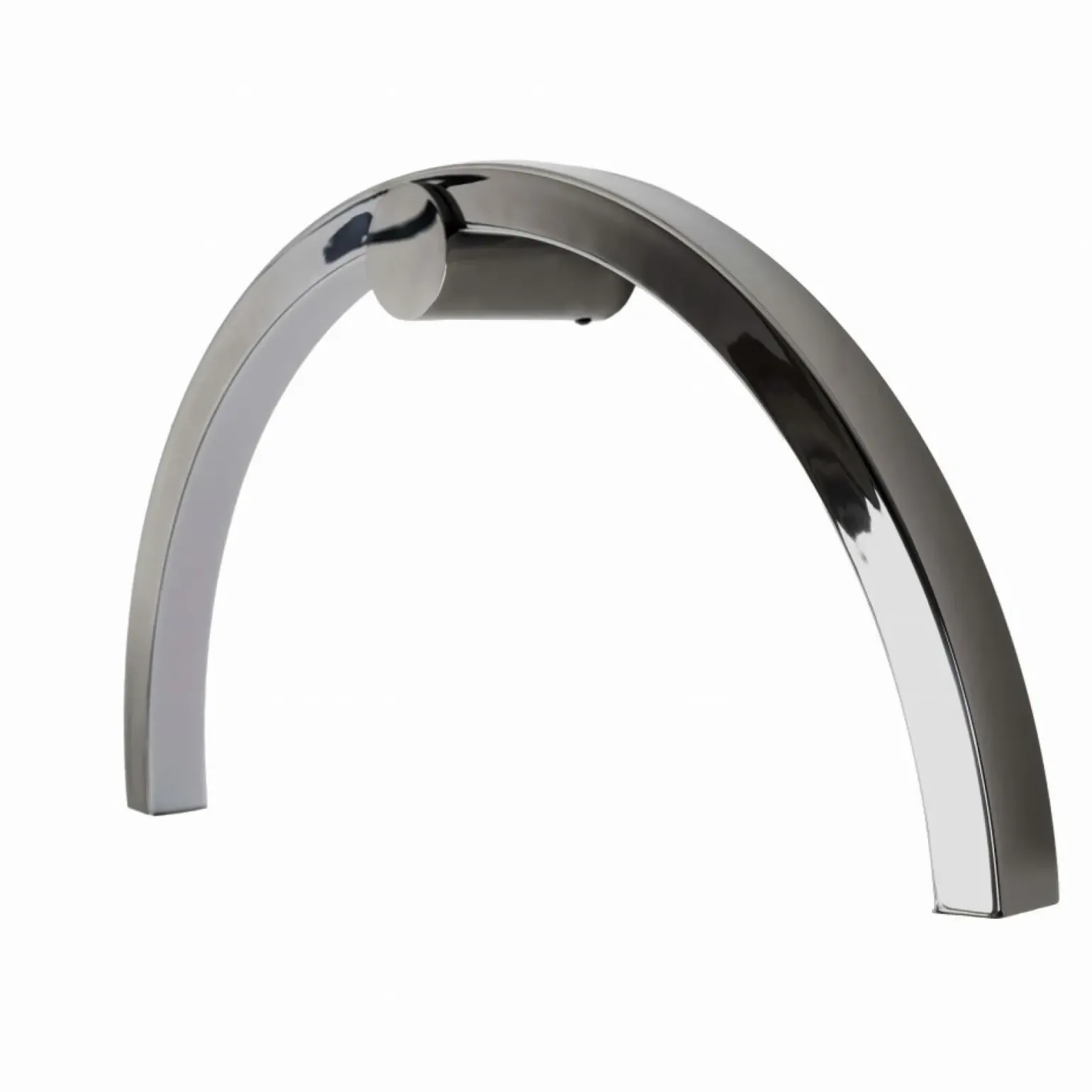 Sklep Kaja Czarna, błyszcząca, ledowa lampa ścienna MX W0335 TRIO ARC | Kaja