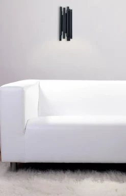 Sklep Kaja Czarna, ściemnialna lampa ścienna LED MX W0286D ORGANIC | Kaja