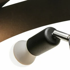 Outlet Czarna, dekoracyjna lampa sufitowa do sypialni ZM 1116 z serii TORNADO Żyrandole Nowoczesne