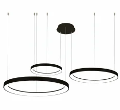 Cheap Czarna, duża lampa wisząca LED ze ściemniaczem AZ5024 AGNES | Kaja Żyrandole Nowoczesne