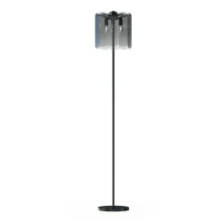 Sklep Kaja Czarna, elegancka lampa stojąca do sypialni ML3523-3-EBCN NIRA | Kaja
