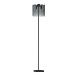 Sklep Kaja Czarna, elegancka lampa stojąca do sypialni ML3523-3-EBCN NIRA | Kaja