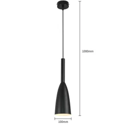 Cheap Czarna, industrialna lampa wisząca LP-181/1P BK SOLIN | Kaja Żyrandole Nowoczesne