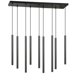 Best Sale Czarna kaskada wąskich, punktowych lamp wiszących 552/9 SELTER | Kaja Żyrandole Nowoczesne