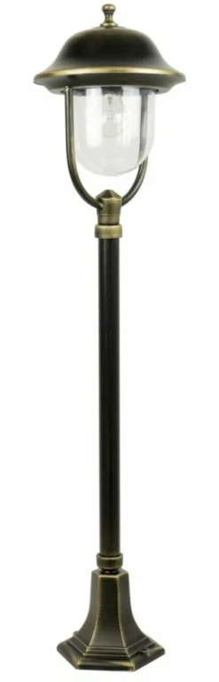 Sklep Kaja Czarna, klasyczna lampa ogrodowa na nodze K 5002/2/O z serii PRINCE | Kaja Oświe