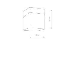 Sklep Kaja Czarna, klasyczna lampa sufitowa 8054 | Kaja Oświetlenie