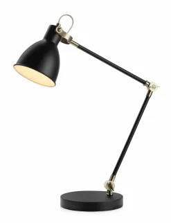 Sklep Kaja Czarna lampa biurkowa regulacja kąta świecenia 107739 | Kaja