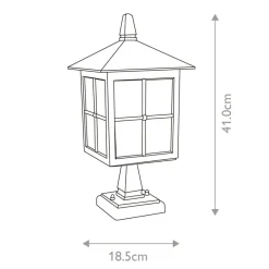 Sklep Kaja Czarna lampa cokołowa, stojąca BL25-BLACK z serii WINCHESTER
