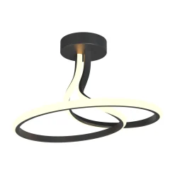 Sklep Kaja Czarna lampa LED do stylowego salonu MX6349-1-3BT CLINT | Kaja