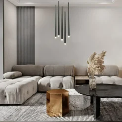 Best Sale Czarna lampa ledowa, moc 31W MOD132PL-L30BK z serii CASCADE Żyrandole Nowoczesne