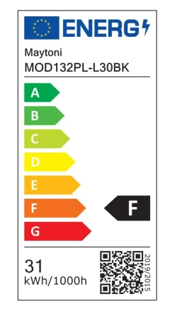 Best Sale Czarna lampa ledowa, moc 31W MOD132PL-L30BK z serii CASCADE Żyrandole Nowoczesne