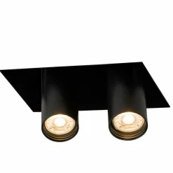 Sklep Kaja Czarna lampa mocowana podtynkowo - 2 tuby ANT 7802 YAMATO | Kaja