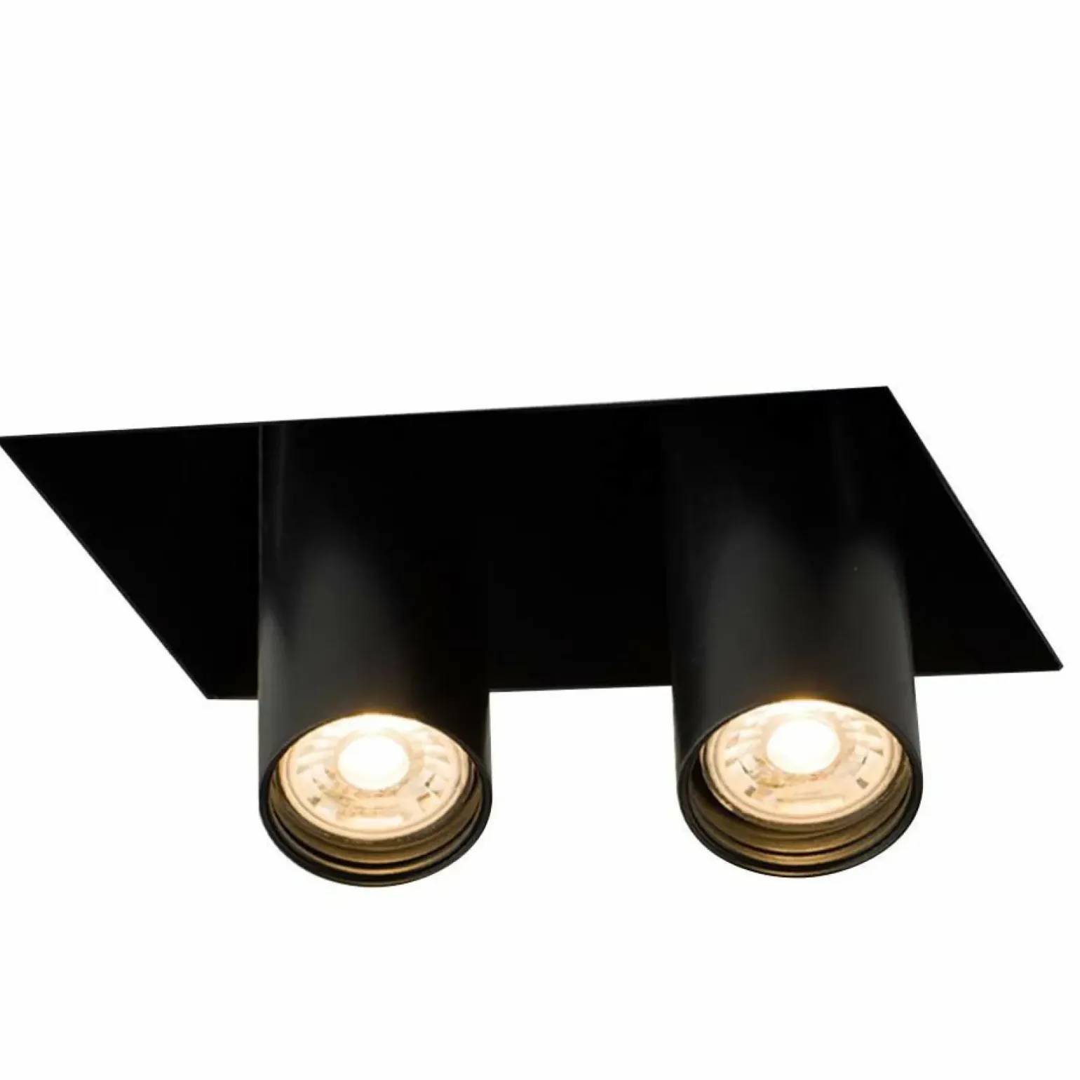 Sklep Kaja Czarna lampa mocowana podtynkowo - 2 tuby ANT 7802 YAMATO | Kaja