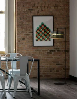 Sklep Kaja Czarna lampa podłogowa z dekoracyjnym abażurem K-5225 z serii ZIMBO