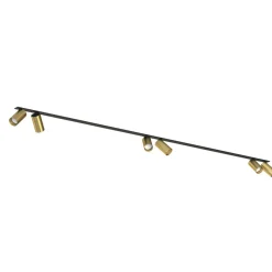 Sklep Kaja Czarna lampa podtynkowa ze złotymi tubami 7748 | Kaja Oświetlenie