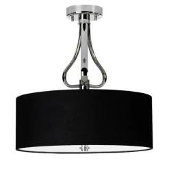 Best Sale Czarna lampa sufitowa, abażur BATH-FALMOUTH-SF-PC z serii FALMOUTH Żyrandole Nowoczesne
