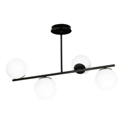 Store Czarna lampa sufitowa do korytarza 1020/4 BIOR | Kaja Oświetlenie Żyrandole Nowoczesne