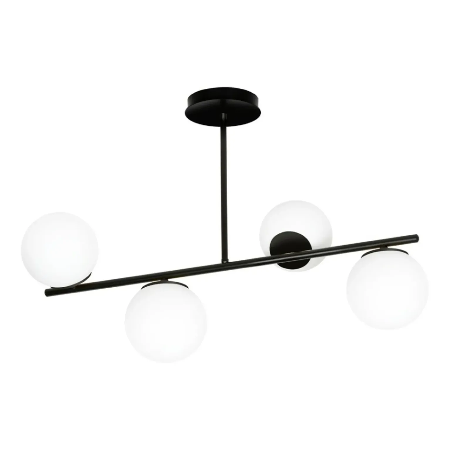 Store Czarna lampa sufitowa do korytarza 1020/4 BIOR | Kaja Oświetlenie Żyrandole Nowoczesne