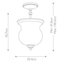 Sklep Kaja Czarna lampa sufitowa FE-PICKERING-LANE-SF-BLK z serii PICKERING LANE