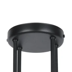 Clearance Czarna lampa sufitowa z białymi kloszami K-4914 ISLA | Kaja Żyrandole Nowoczesne