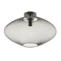 Sklep Kaja Czarna lampa sufitowa z drucianym kloszem A8193-MBK ORION | Kaja