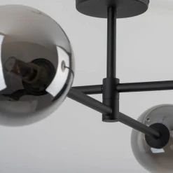 Fashion Czarna lampa sufitowa z grafitowymi kloszami TK 6235 SARIUS | Kaja Żyrandole Nowoczesne
